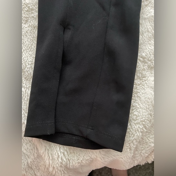 Black suspender jumpsuit with zipper - Picture 3 of 5